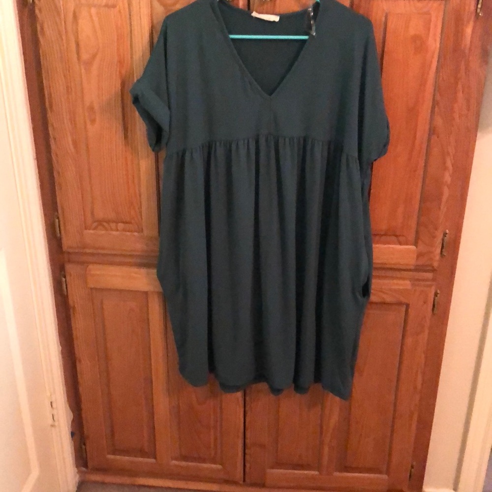 Baby doll style dress with pockets